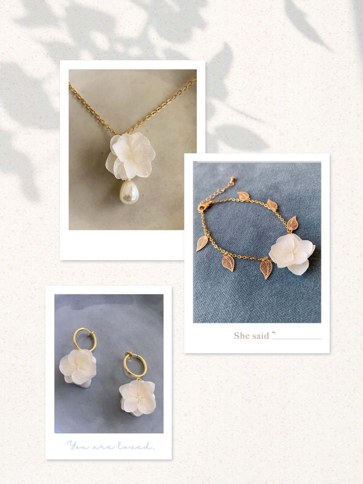 DORA - Pendientes de clip para bodas para orejas no perforadas, flor de hortensia blanca estabilizada, Joyería de Boda