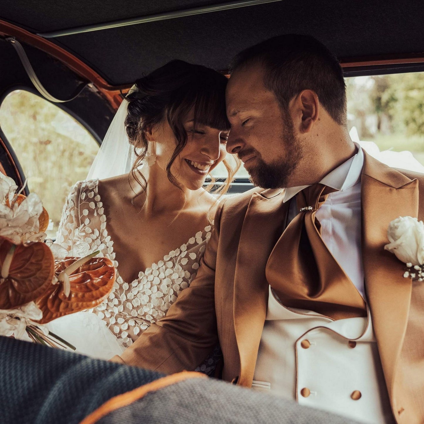 Boucles d'oreilles mariage Hana&Alice, confectionnées à la main pour sublimer votre tenue.