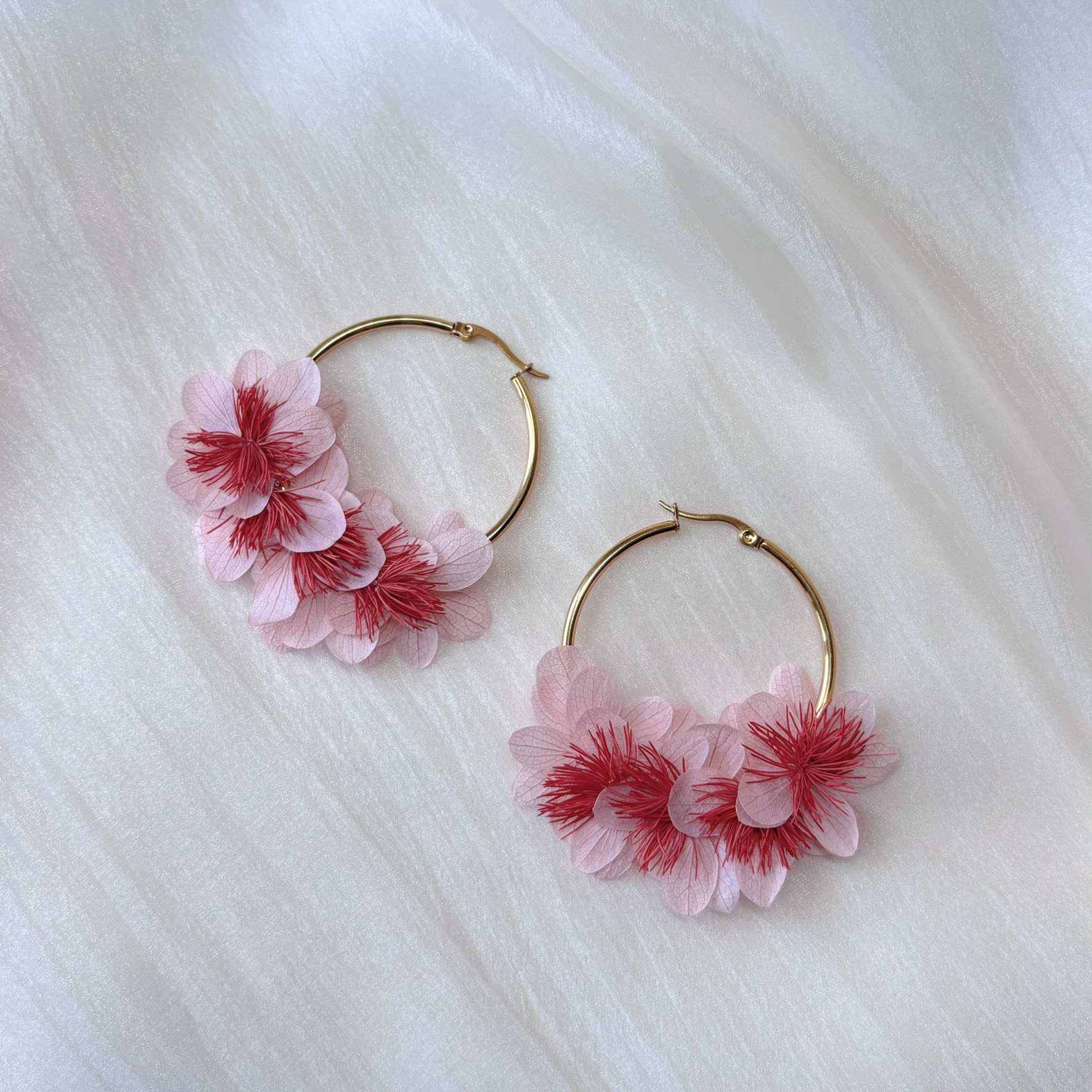 Bijoux demoiselles d’honneur rose clair, cadeau personnalisé Hana&Alice.