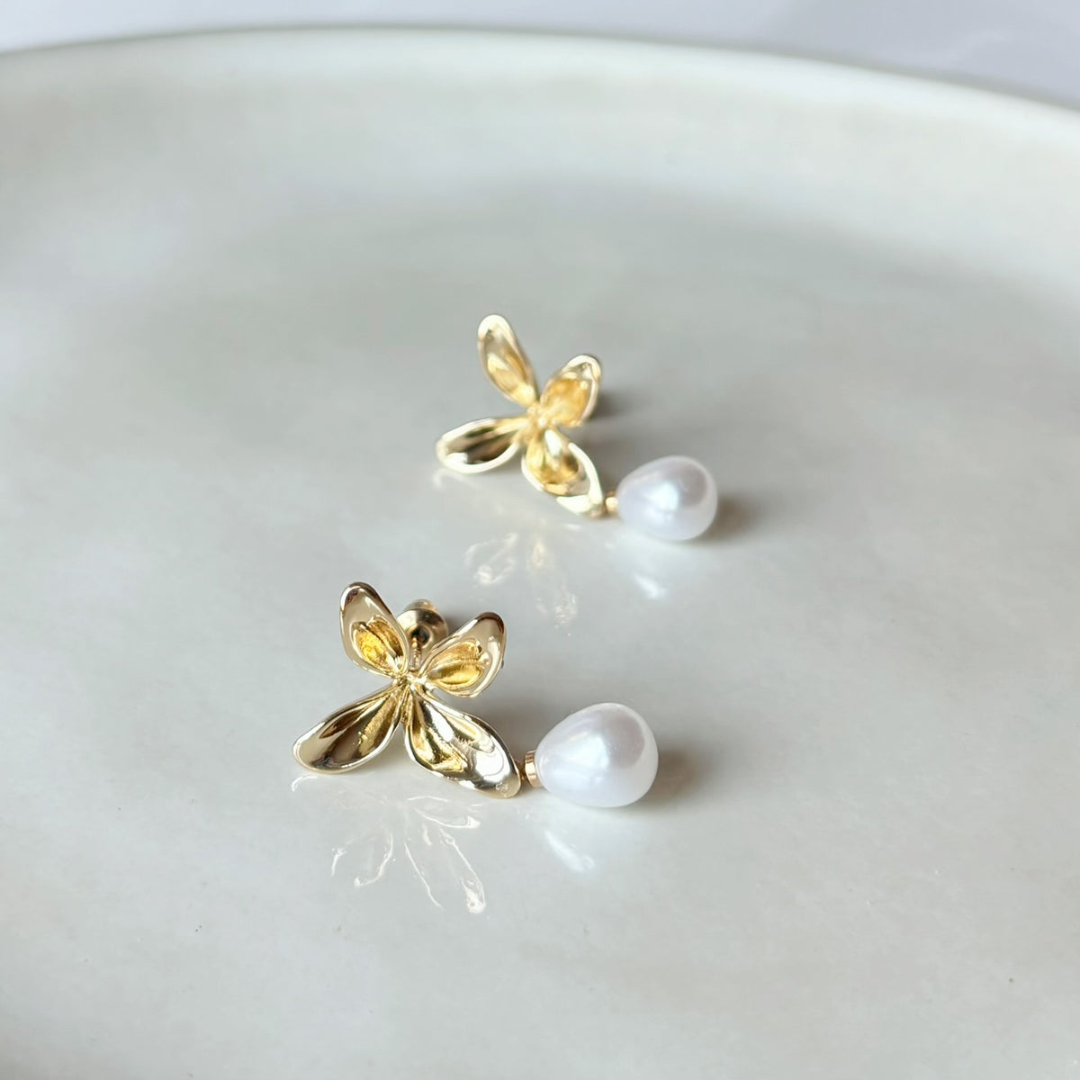 Bijoux mariage bohème chic perle et fleur romantique