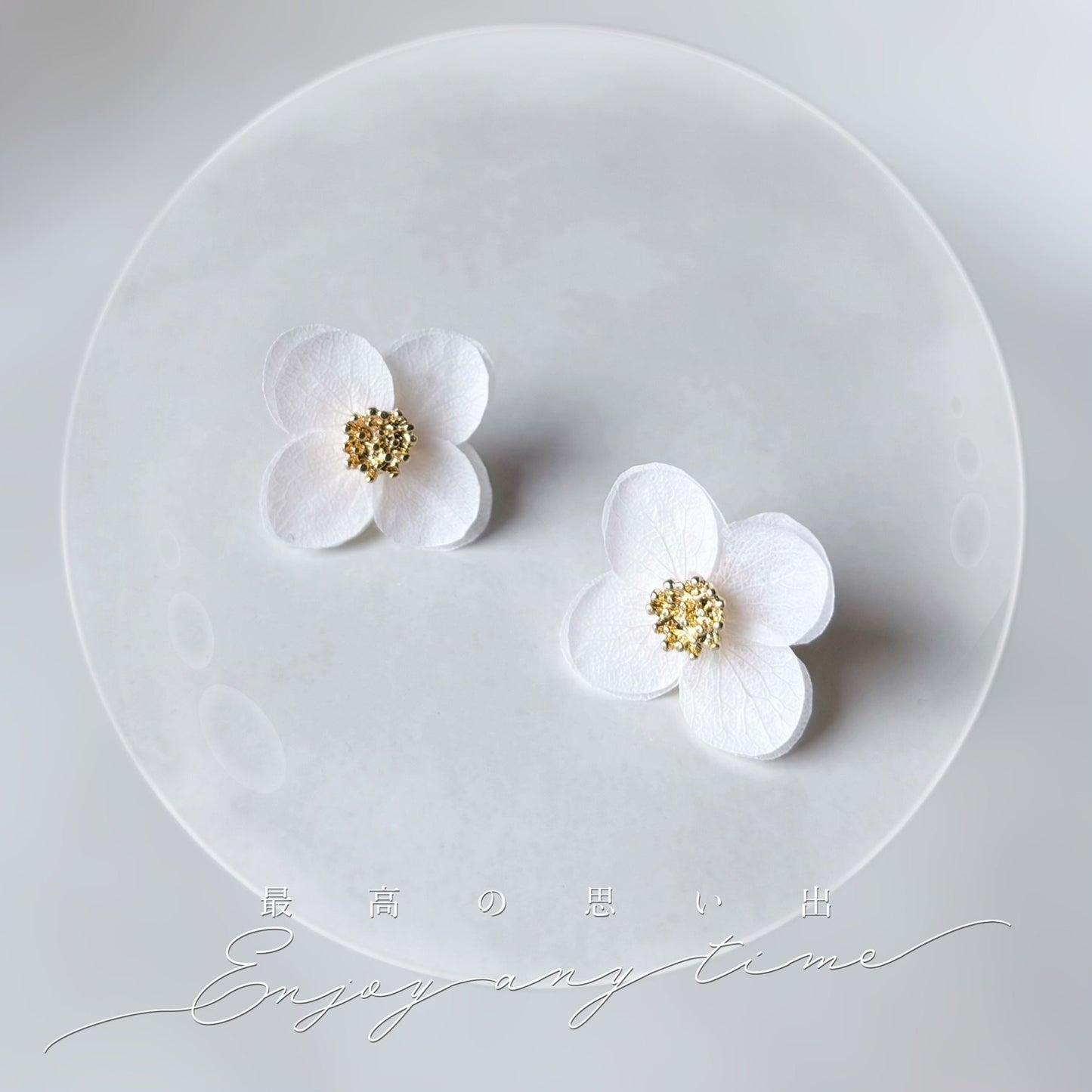 Boucles d’oreilles mariage bohème chic Hana&Alice, fleurs stabilisées