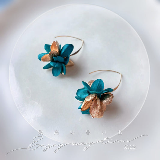 Bijoux mariage vert et doré Hana&Alice, cadeau raffiné pour témoins ou mariée