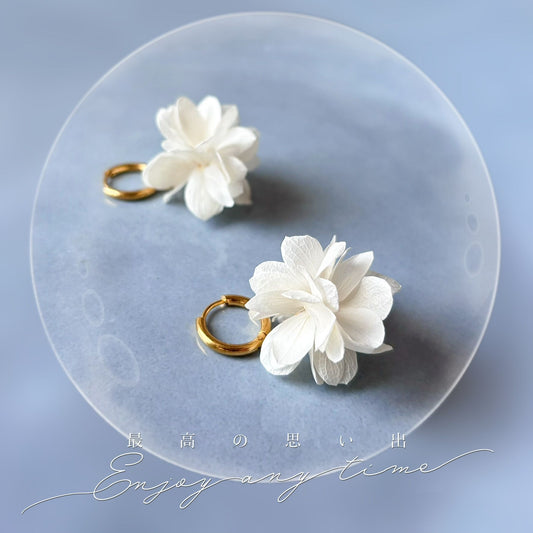 Bijoux de mariage en fleurs stabilisées pour mariée Hana&Alice