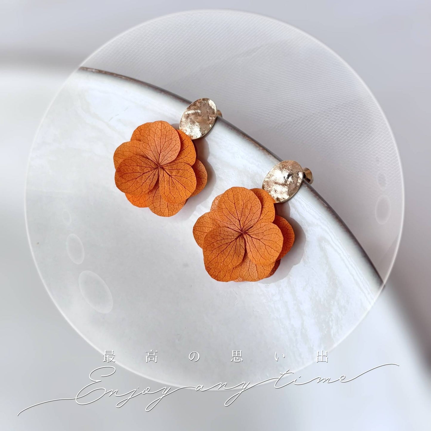 boucles d’oreille mariée terracotta chic et naturelles