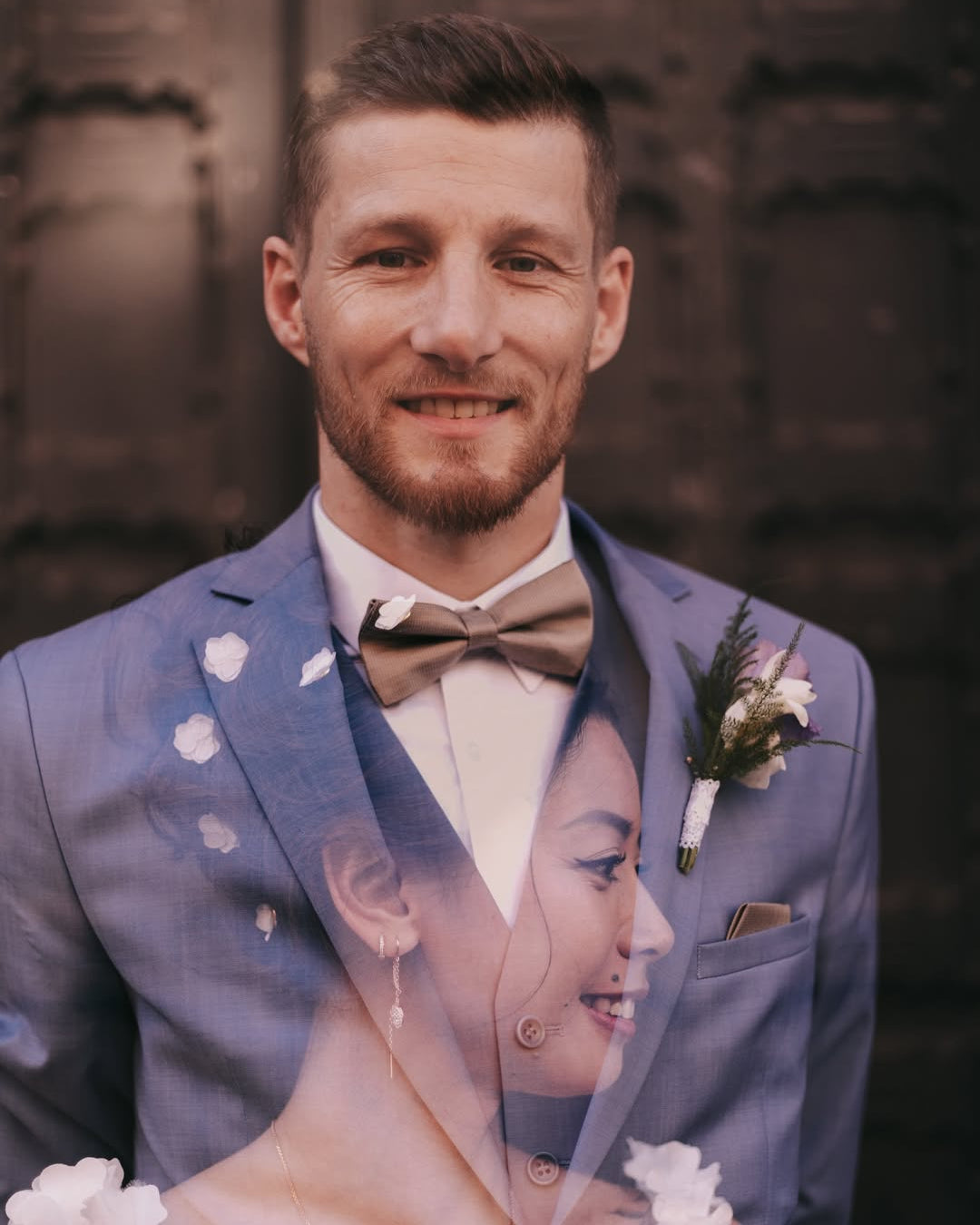 Pique chignon mariée fleurs stabilisées – bijou cheveux mariage fait main Hana&Alice