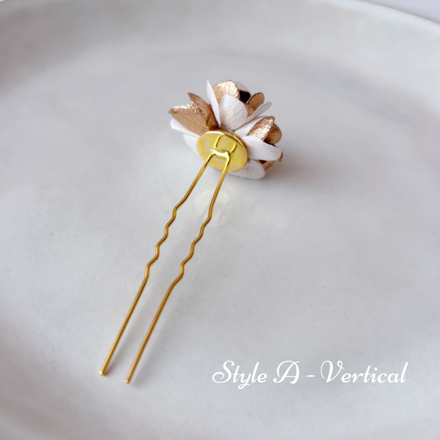 accessoires cheveux mariée hortensias blancs stabilisés style romantique